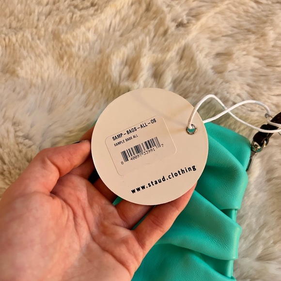 NWT Staud Bean Bag Tiffany Blue - Picture 4 of 6